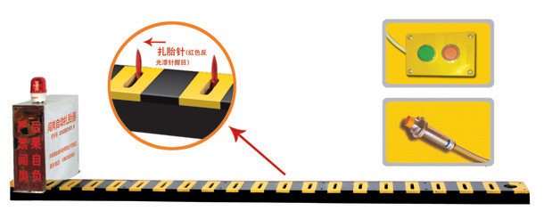 宝鸡凤翔县V3嵌入式闯岗自动扎胎器/阻车器